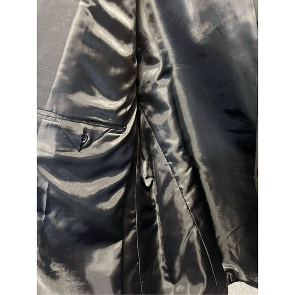 Michael Michael Kors Black Tux Top Men’s Size 50R 54% Polyester 44% Wool 2% Elas - Picture 11 of 16